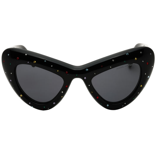 Marc Jacobs Marc 798/S Str 0807 Ir Black Crystal/Grey Sunglasses Female 48X24X140 One Size