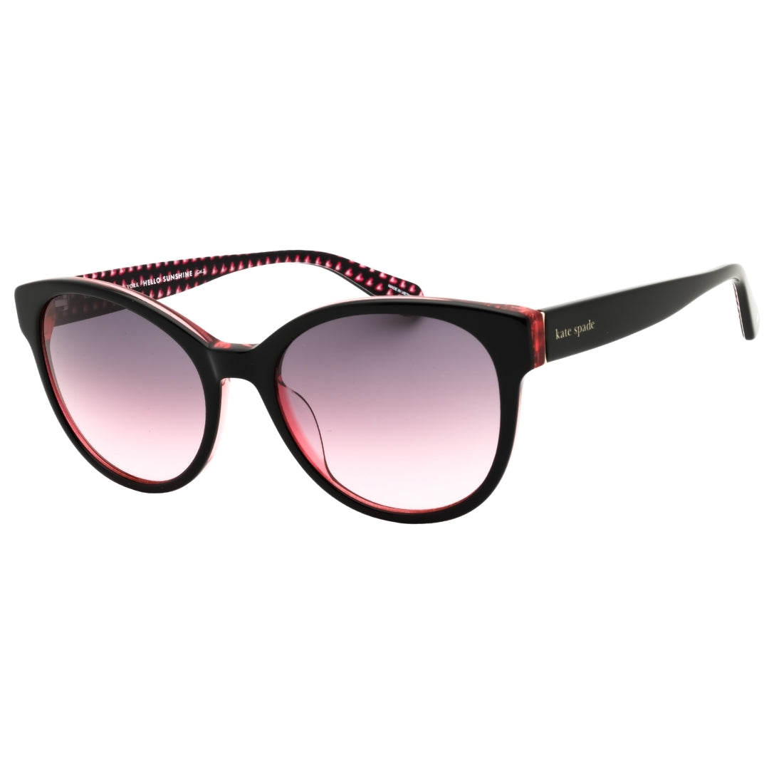 Kate Spade Nathalie/G/S/Us 0807 Ff Black/Grey Fuchsia Sunglasses Female 55X19X140 One Size