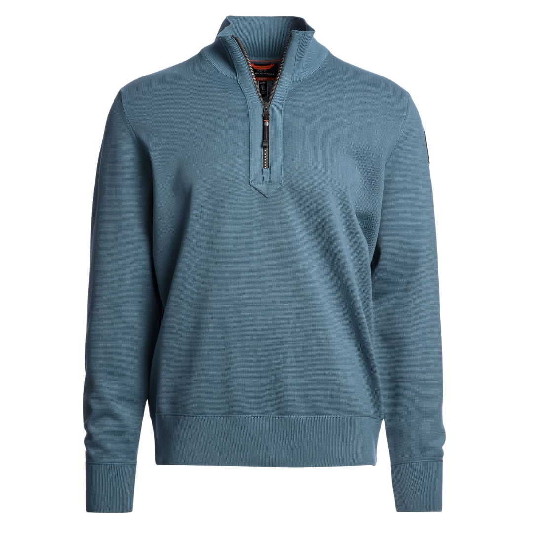 Parajumpers Basic Scoe Marine Blue Half Zip Sweatshirt