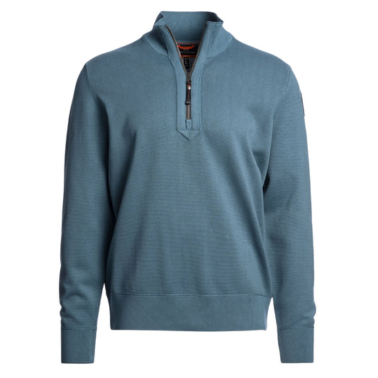 Parajumpers Basic Scoe Marine Blue Half Zip Sweatshirt