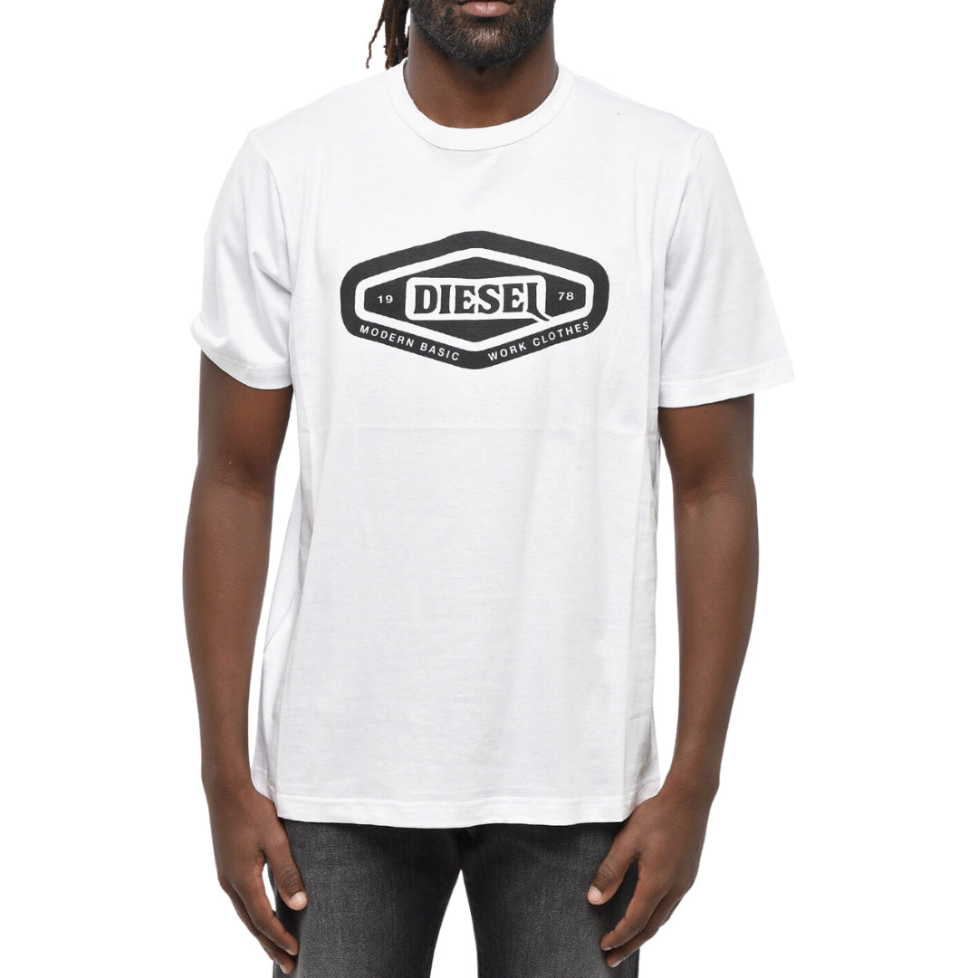 Diesel Modern Basic Logo White T-Shirt