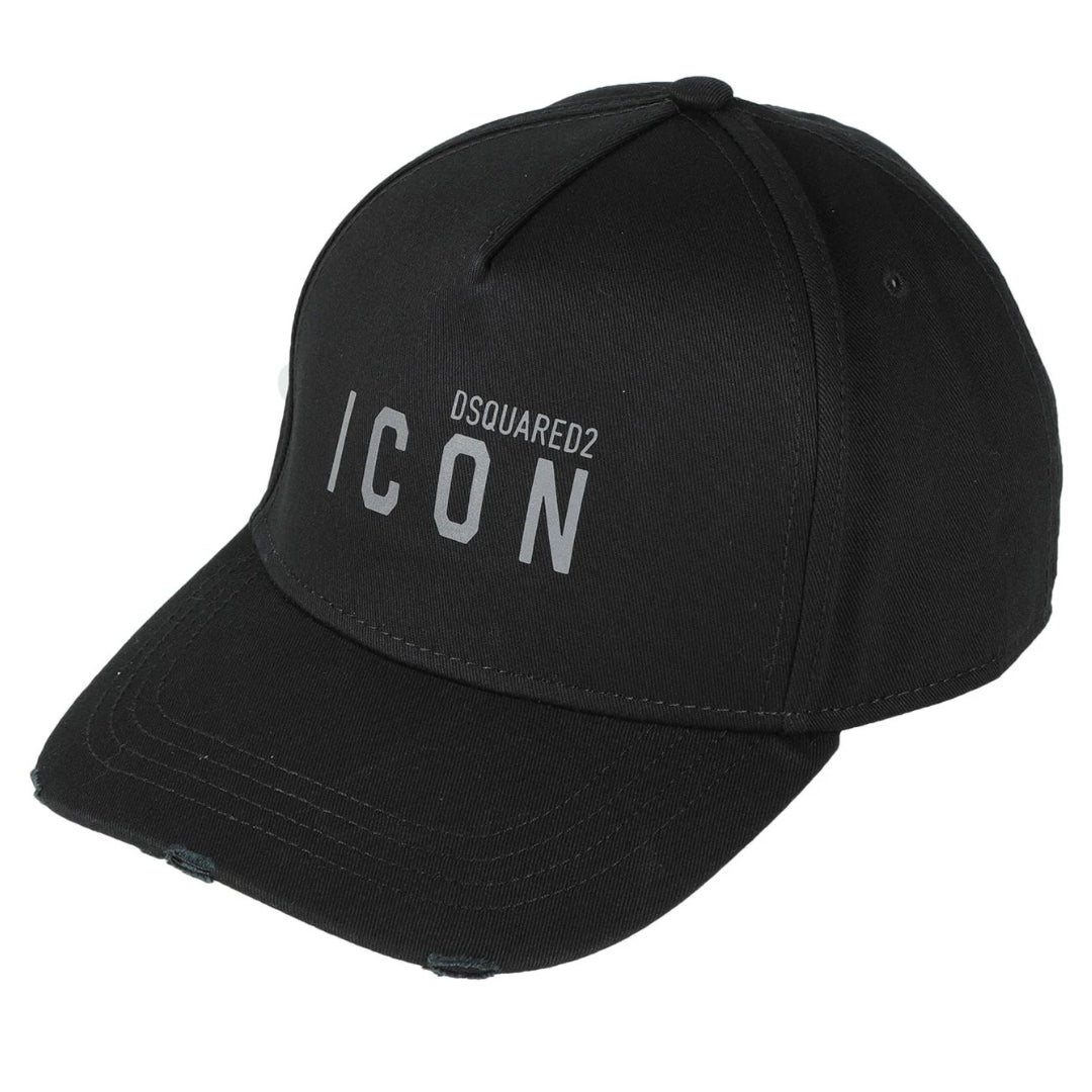 Dsquared2 Icon Logo Grey Logo Black Hat