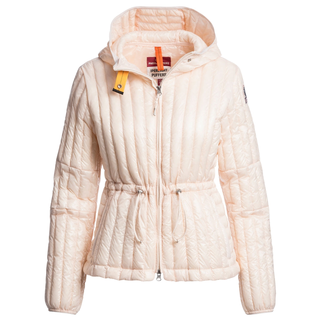 Parajumpers Kun Blush White Hooded Down Jacket