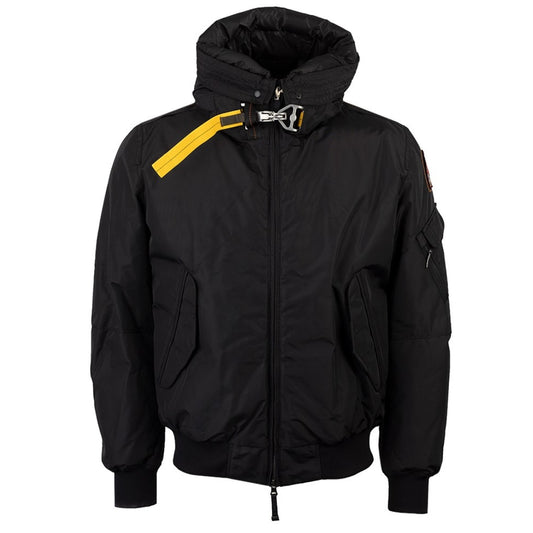 Parajumpers Gobi Core Black Hooded Bomber Jacket