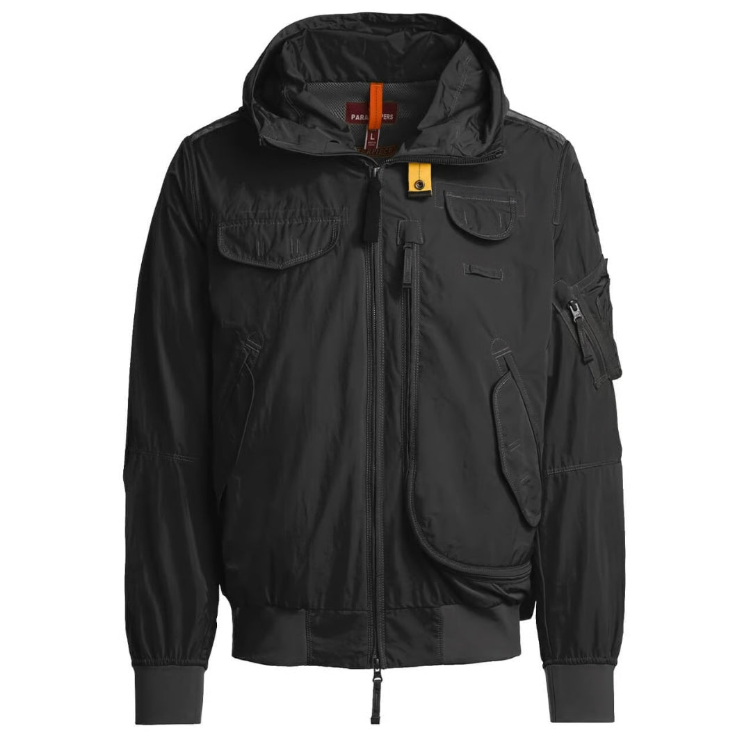 Parajumpers Gobi Spring Off-Black Hooded Bomber Jacket