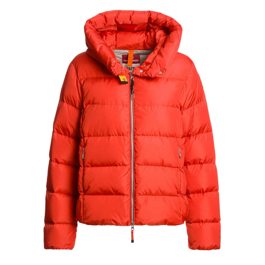 Parajumpers Jinny Grenadine Red Hooded Down Jacket