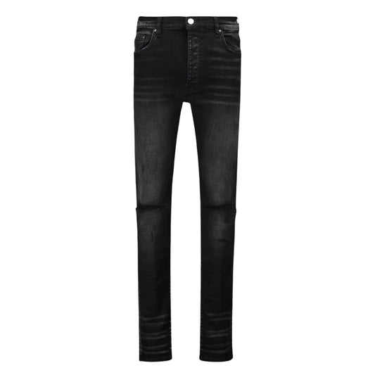 Amiri Slash Aged Black Jeans - Nova Clothing