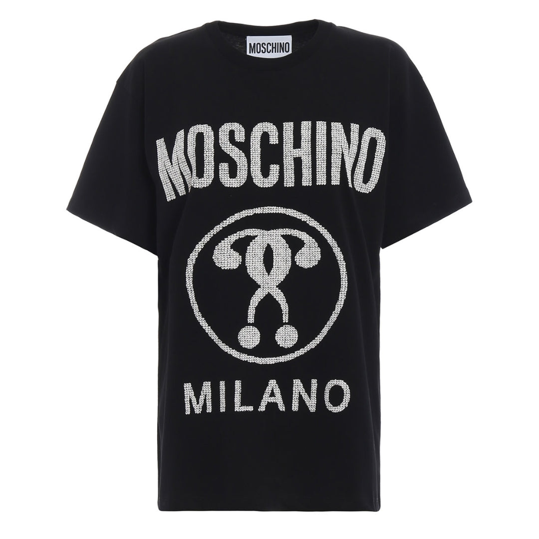 MOSCHINO 202EA07105540 1555 BLACK T-SHIRT FEMALE XXS