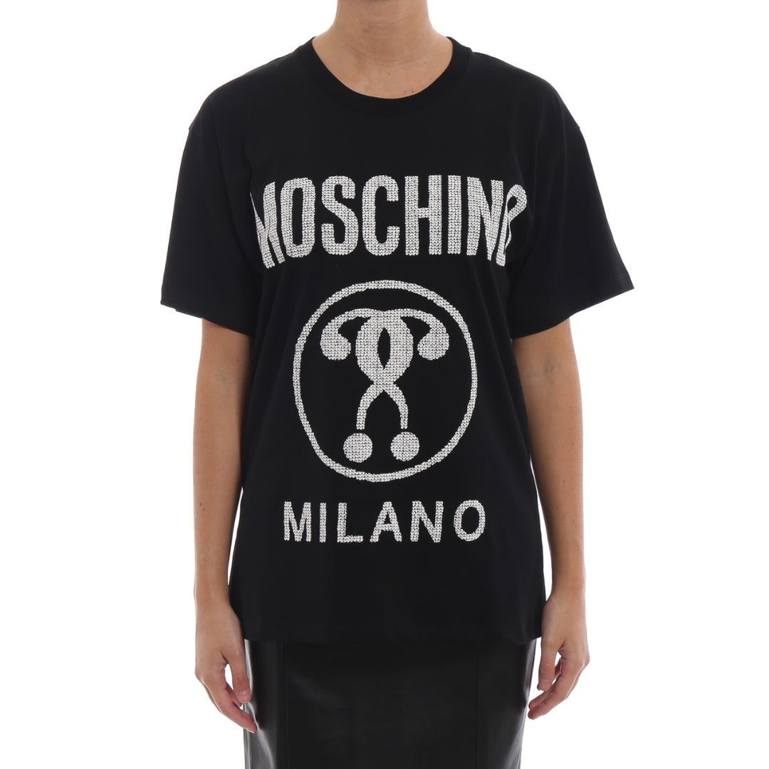 MOSCHINO 202EA07105540 1555 BLACK T-SHIRT FEMALE XXS