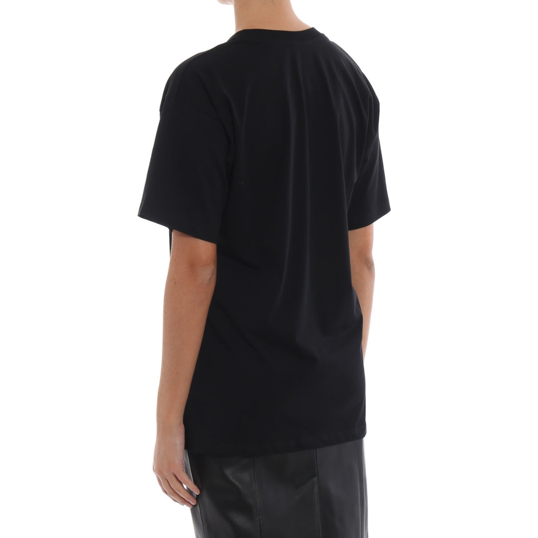 MOSCHINO 202EA07105540 1555 BLACK T-SHIRT FEMALE XXS