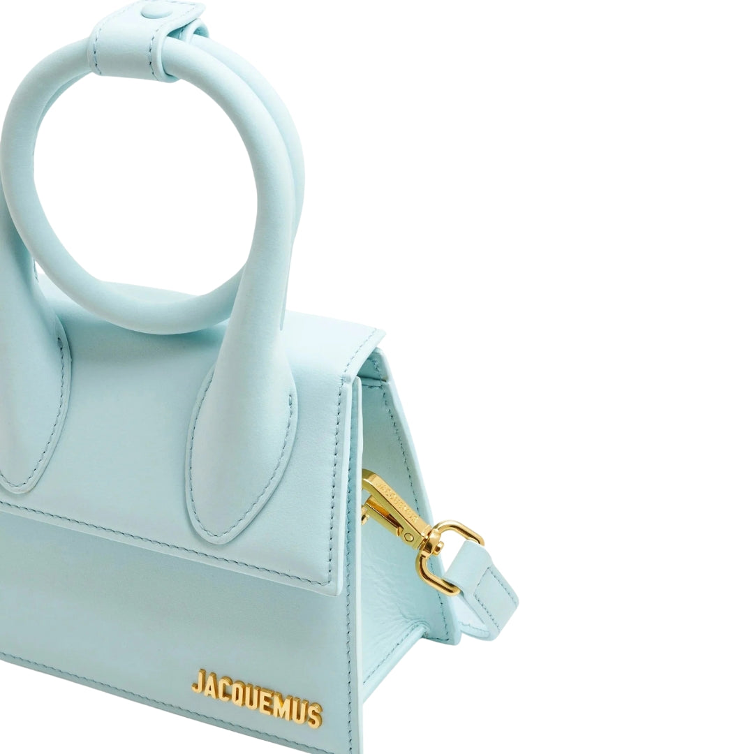 Jacquemus Le Chiquito Noeud Pale Blue Bag