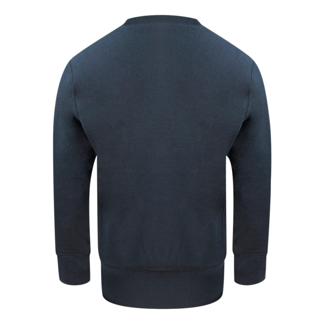 Champion Small Logo Navy Blue Sweatshirt