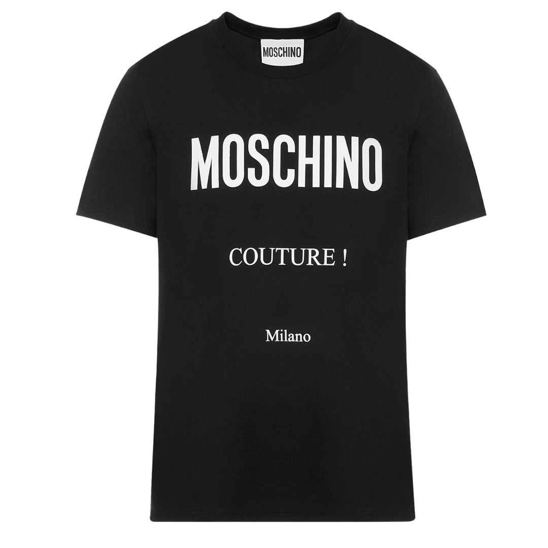 MOSCHINO 221EA07170541 1555 BLACK T-SHIRT FEMALE S