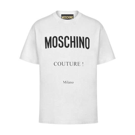 Moschino Couture Milano White T-Shirt