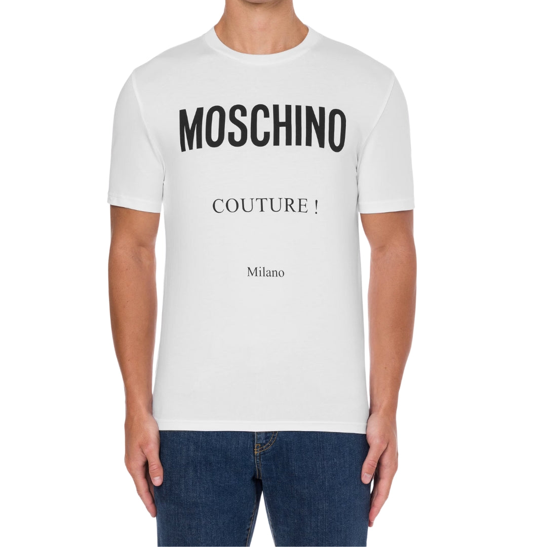 Moschino Couture Milano White T-Shirt