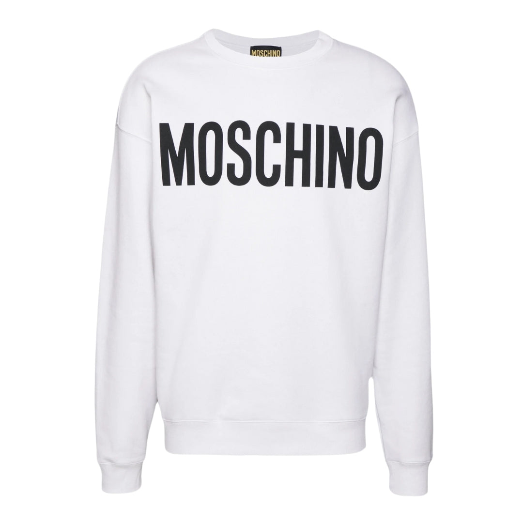 Moschino Bold Logo White Jumper