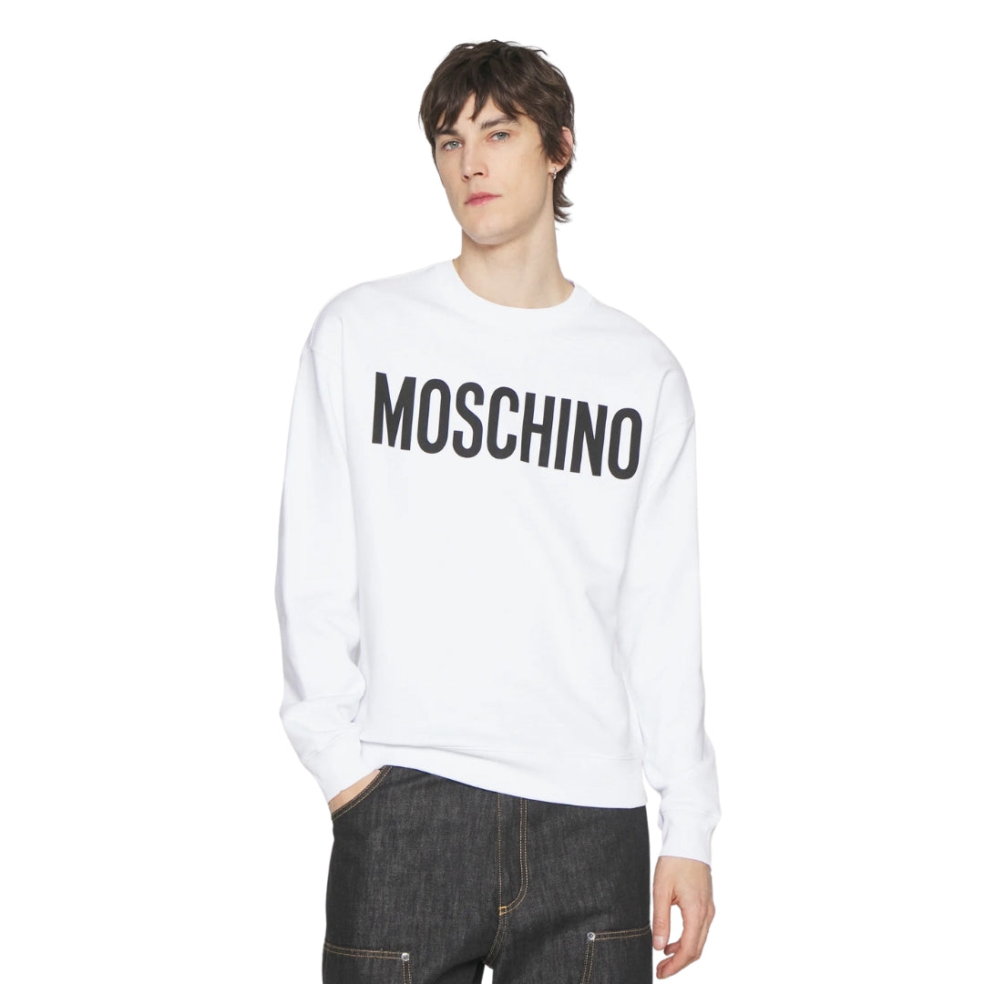 Moschino Bold Logo White Jumper
