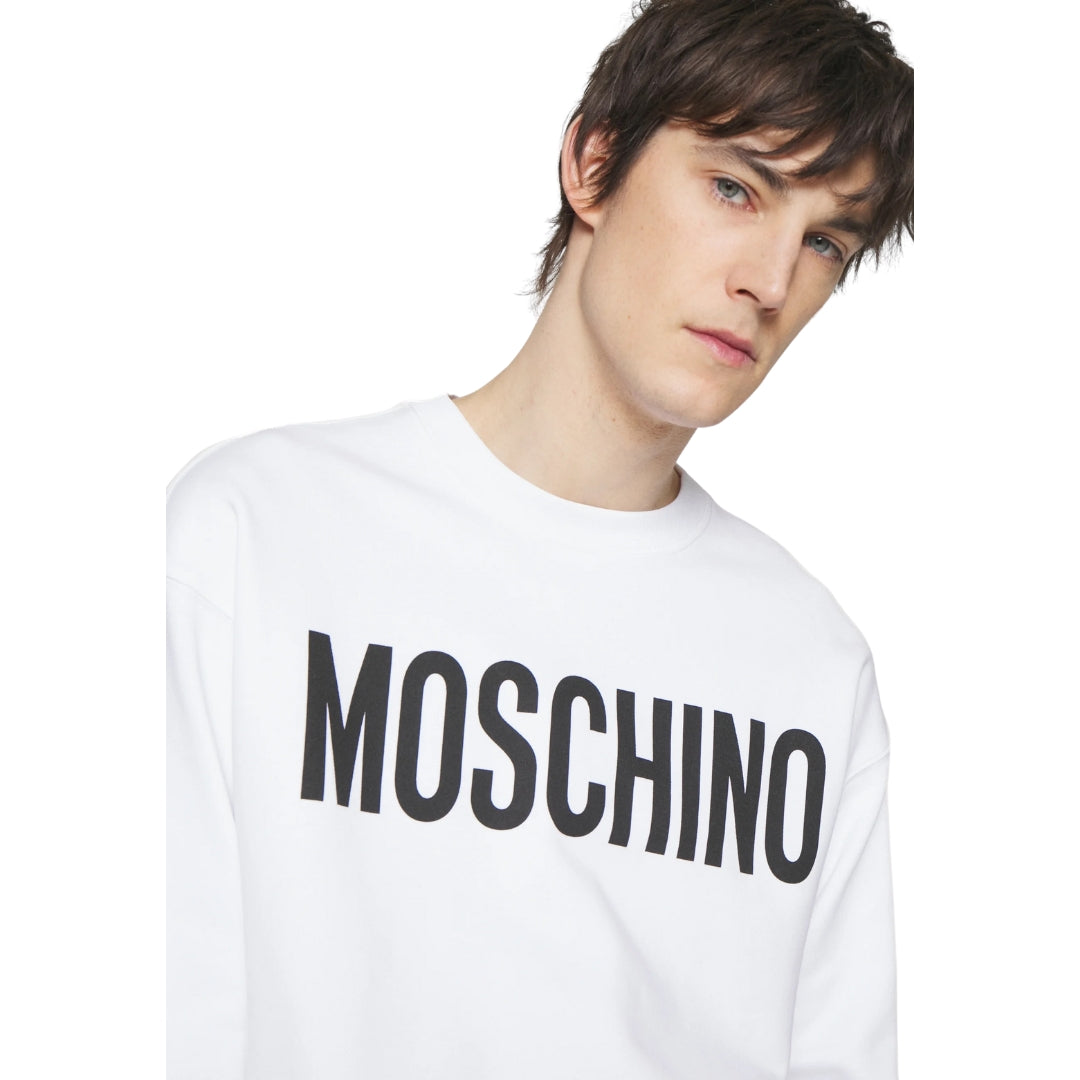 Moschino Bold Logo White Jumper