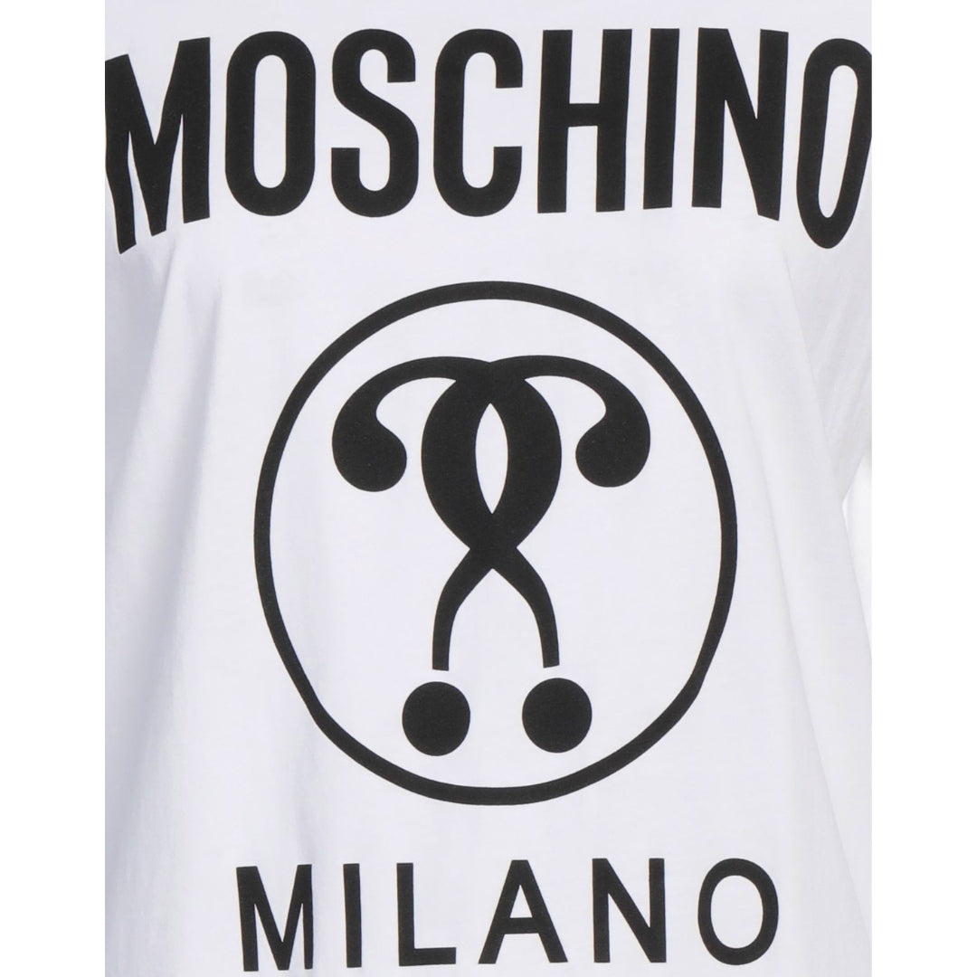 Moschino Double Question Mark White T-Shirt