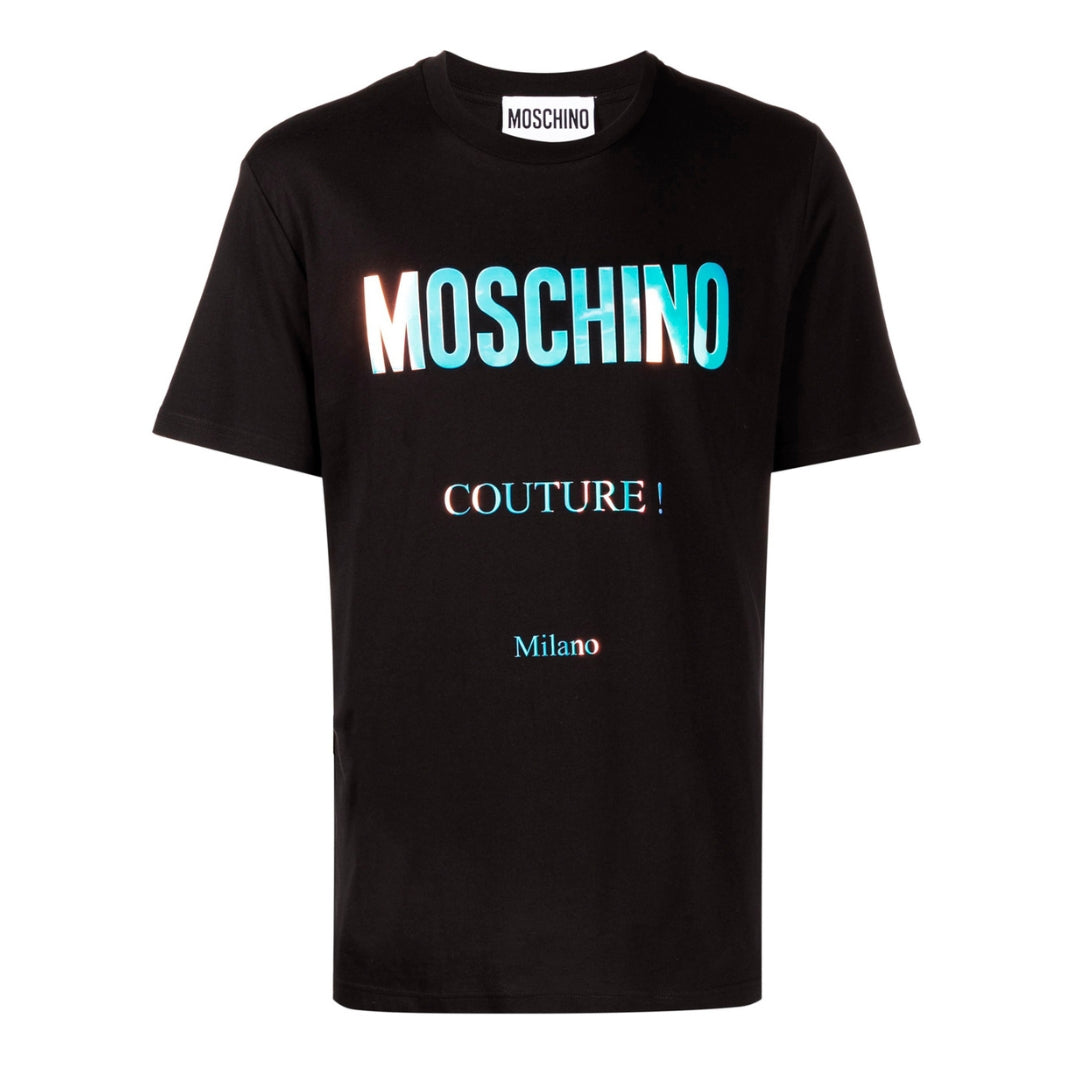 MOSCHINO 222ZRA07149041 1555 BLACK T-SHIRT MALE XS