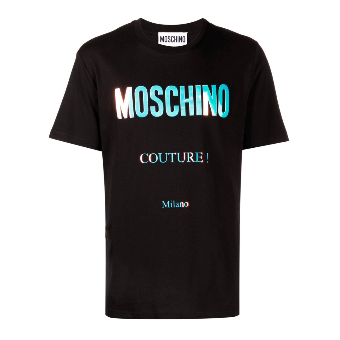MOSCHINO 222ZRA07319041 1555 BLACK T-SHIRT MALE XS