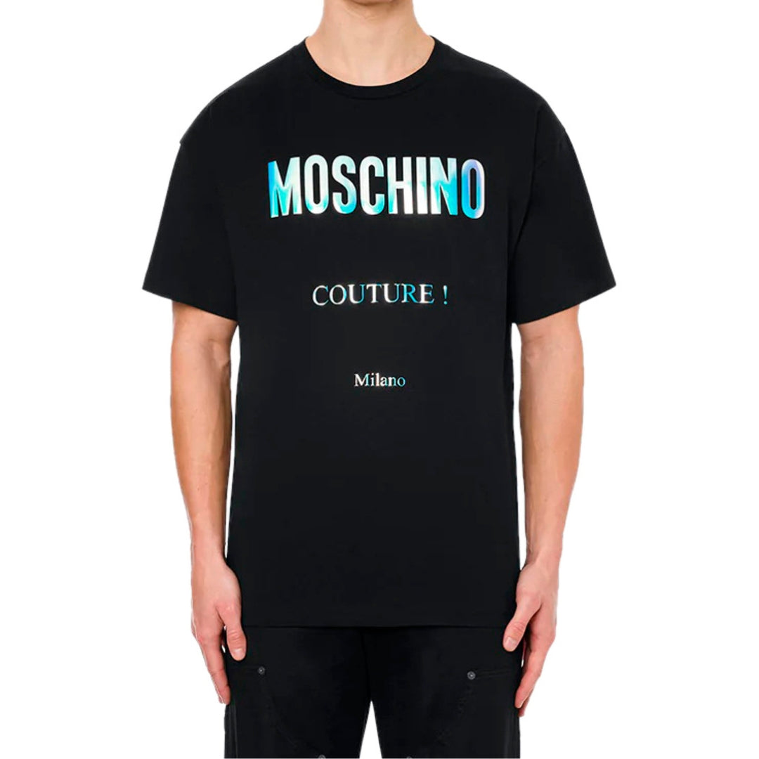 MOSCHINO 222ZRA07319041 1555 BLACK T-SHIRT MALE XS