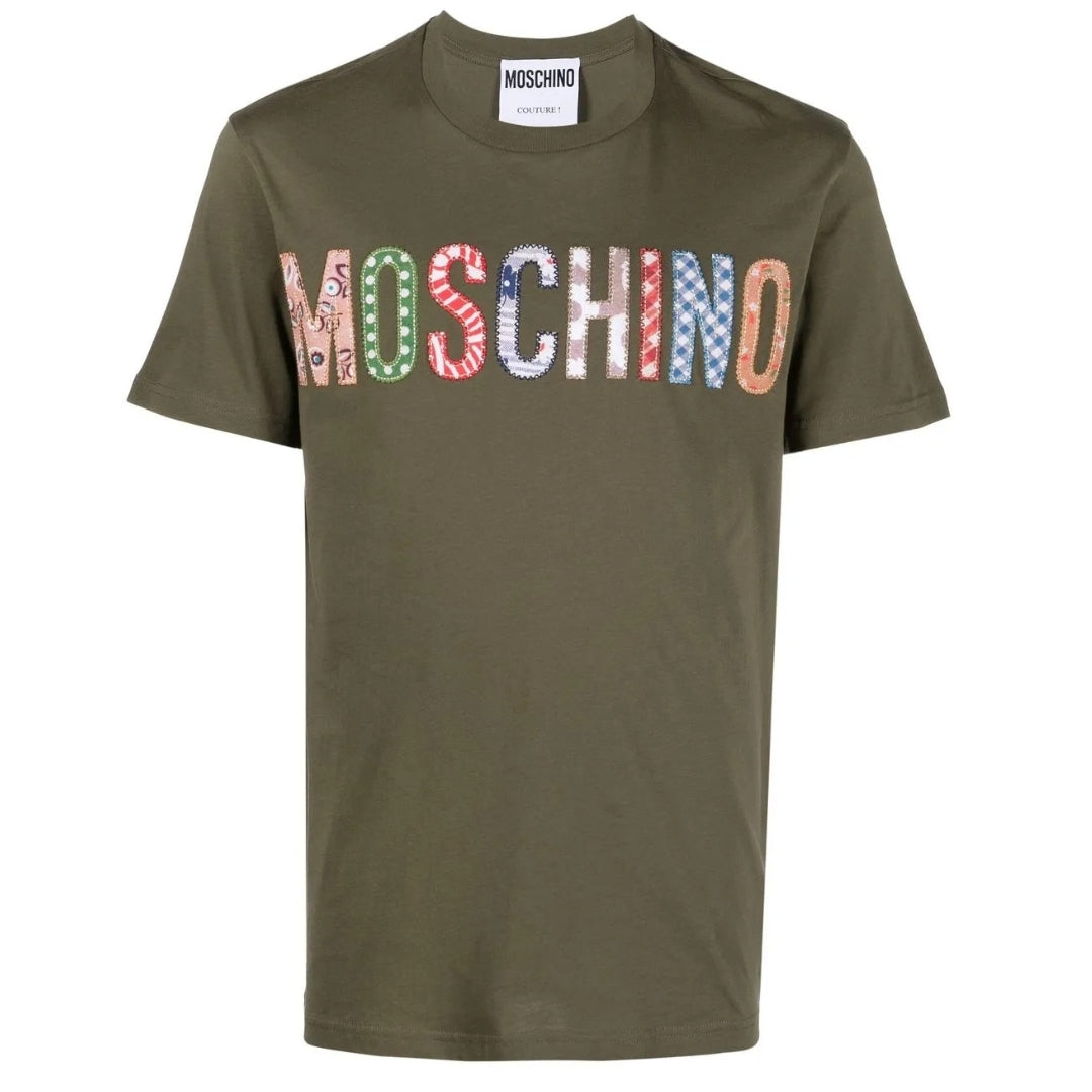 MOSCHINO 222ZRA07329041 1443 GREEN T-SHIRT MALE XS