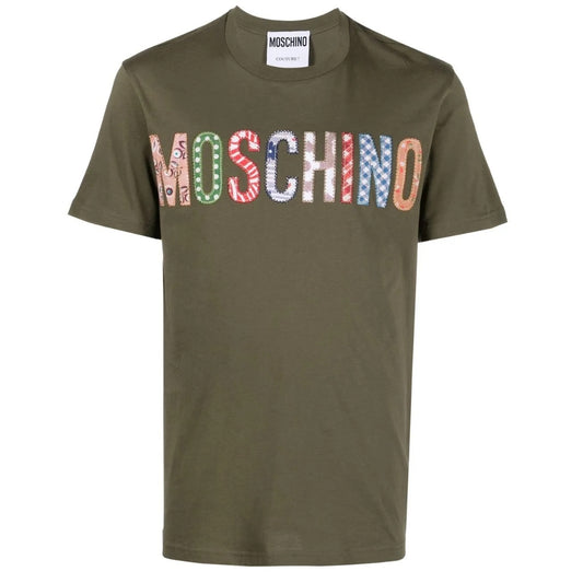 MOSCHINO 222ZRA07329041 1443 GREEN T-SHIRT MALE XS