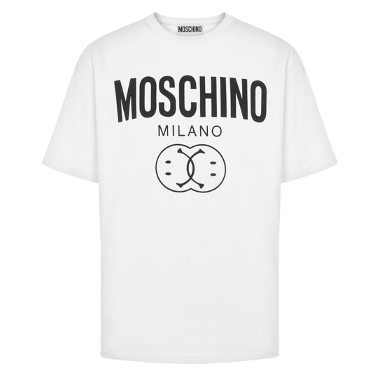 MOSCHINO 222ZRJ07109041 1001 WHITE T-SHIRT MALE XS