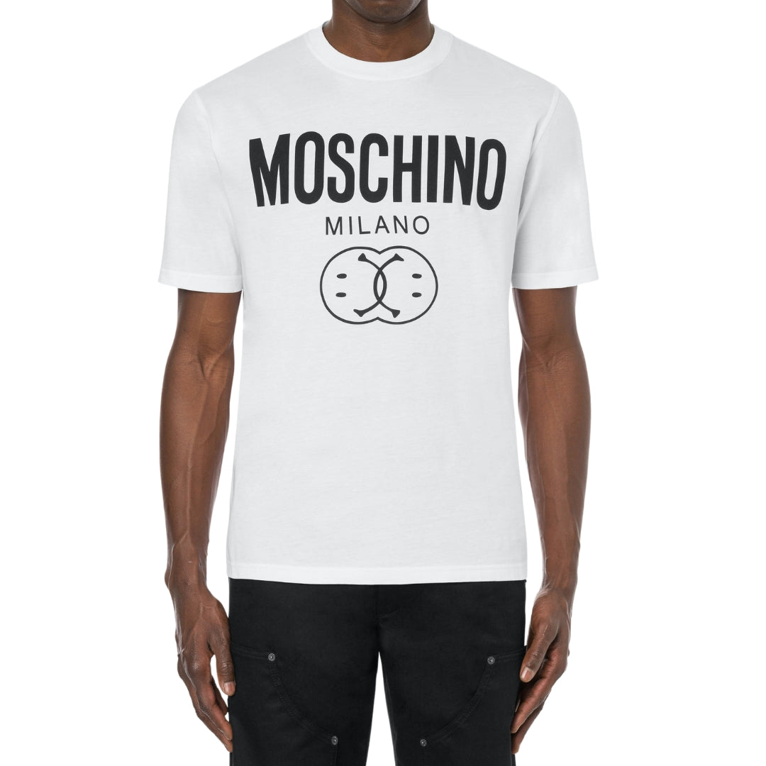 MOSCHINO 222ZRJ07109041 1001 WHITE T-SHIRT MALE XS