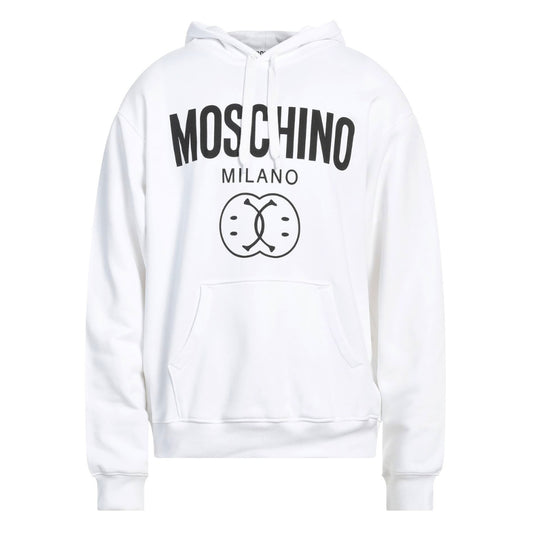 Moschino Milano Double Smiley White Hoodie