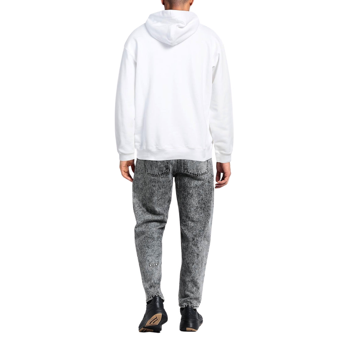 Moschino Milano Double Smiley White Hoodie