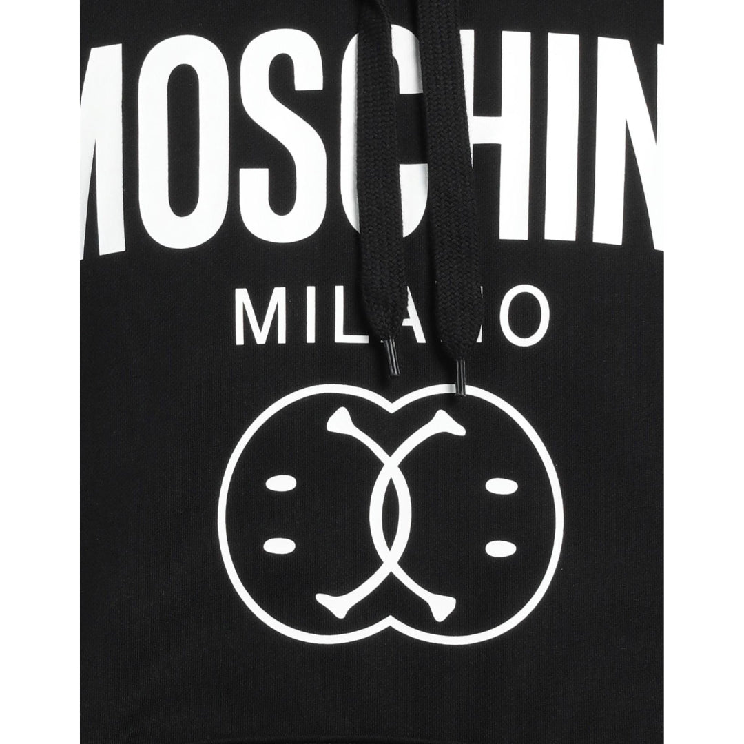 Moschino Double Smiley Black Hoodie