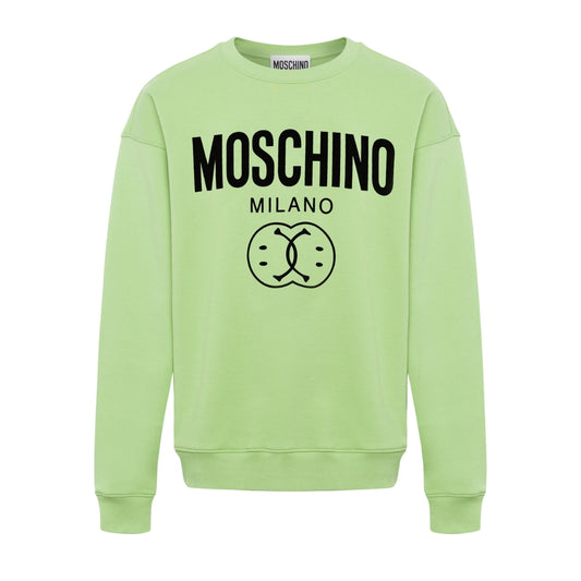 Moschino Double Smiley Green Jumper