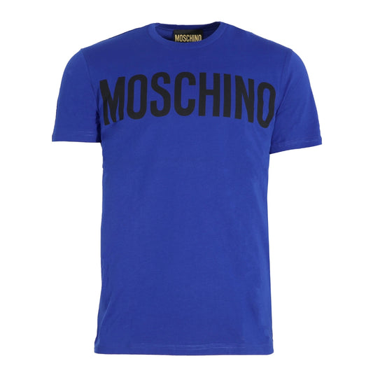 Moschino Bold Logo Branded Blue T-Shirt