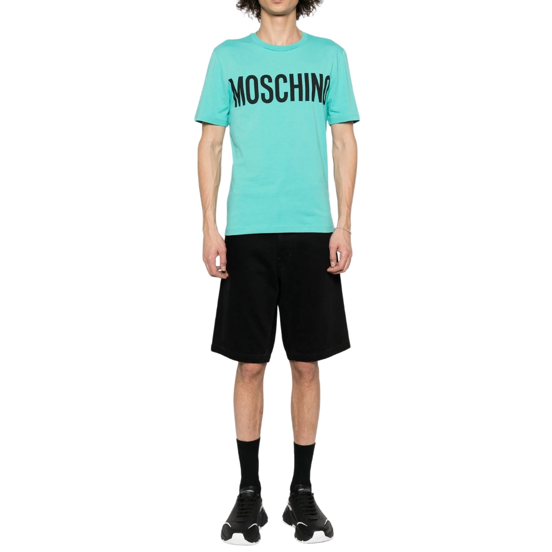 Moschino Bold Logo Branded Green T-Shirt