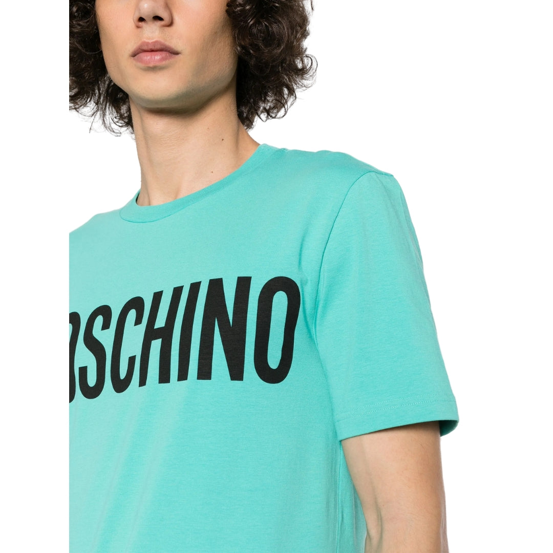 Moschino Bold Logo Branded Green T-Shirt