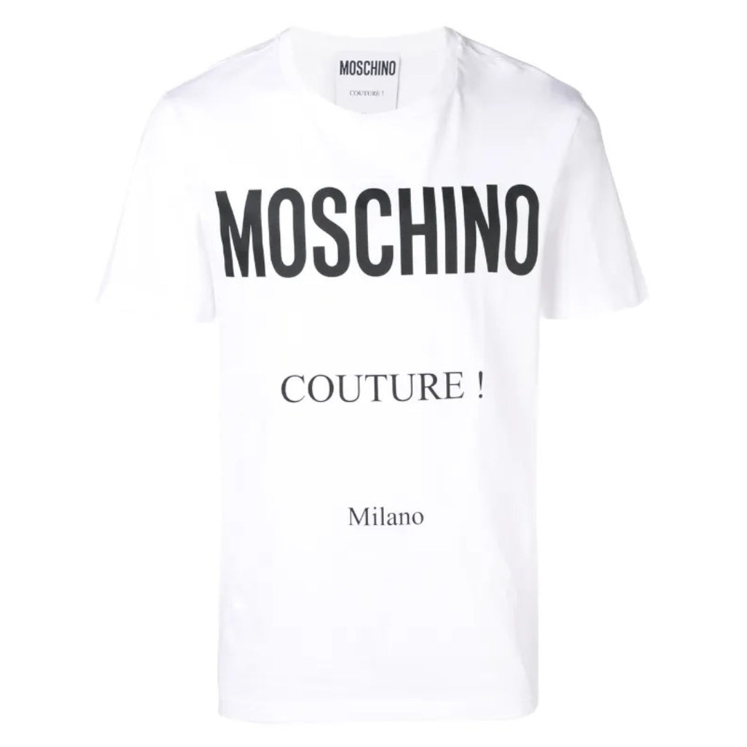 Moschino Couture Milano White T-Shirt