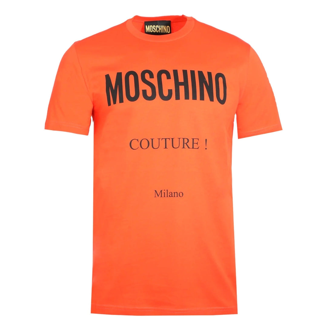 Moschino Couture Milano Orange T-Shirt