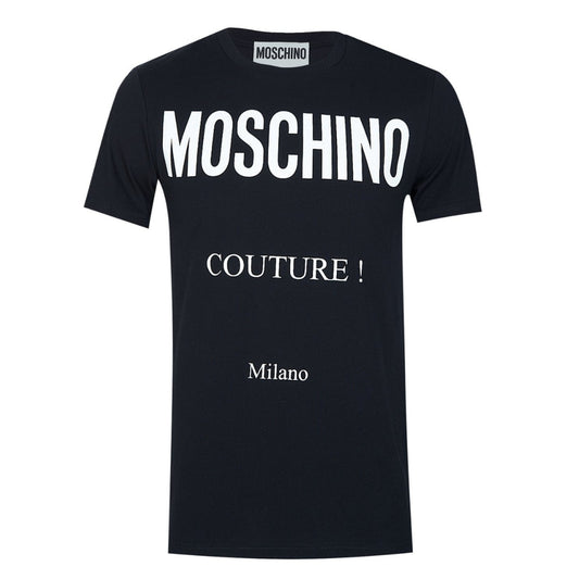 Moschino Couture Milano Black T-Shirt