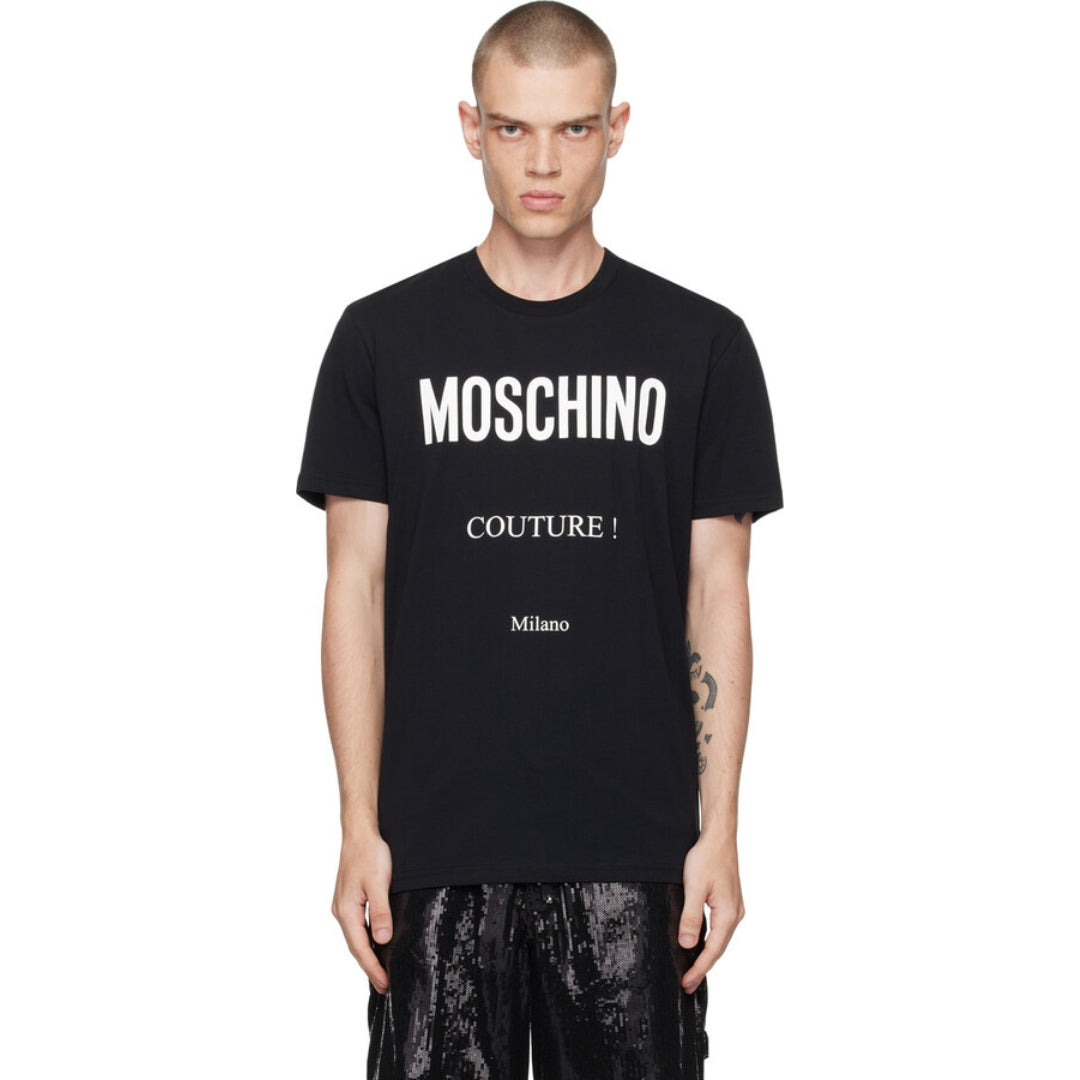 Moschino Couture Milano Black T-Shirt