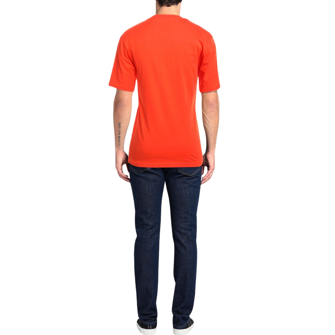 Moschino Couture Gloss Logo Orange T-Shirt