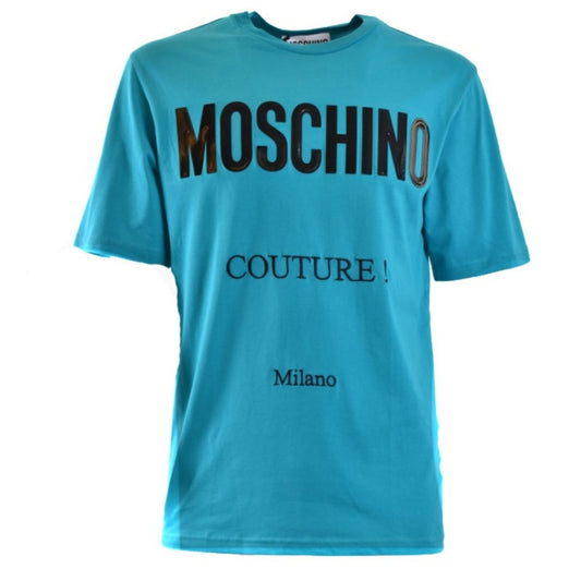 Moschino Couture Gloss Logo Green T-Shirt