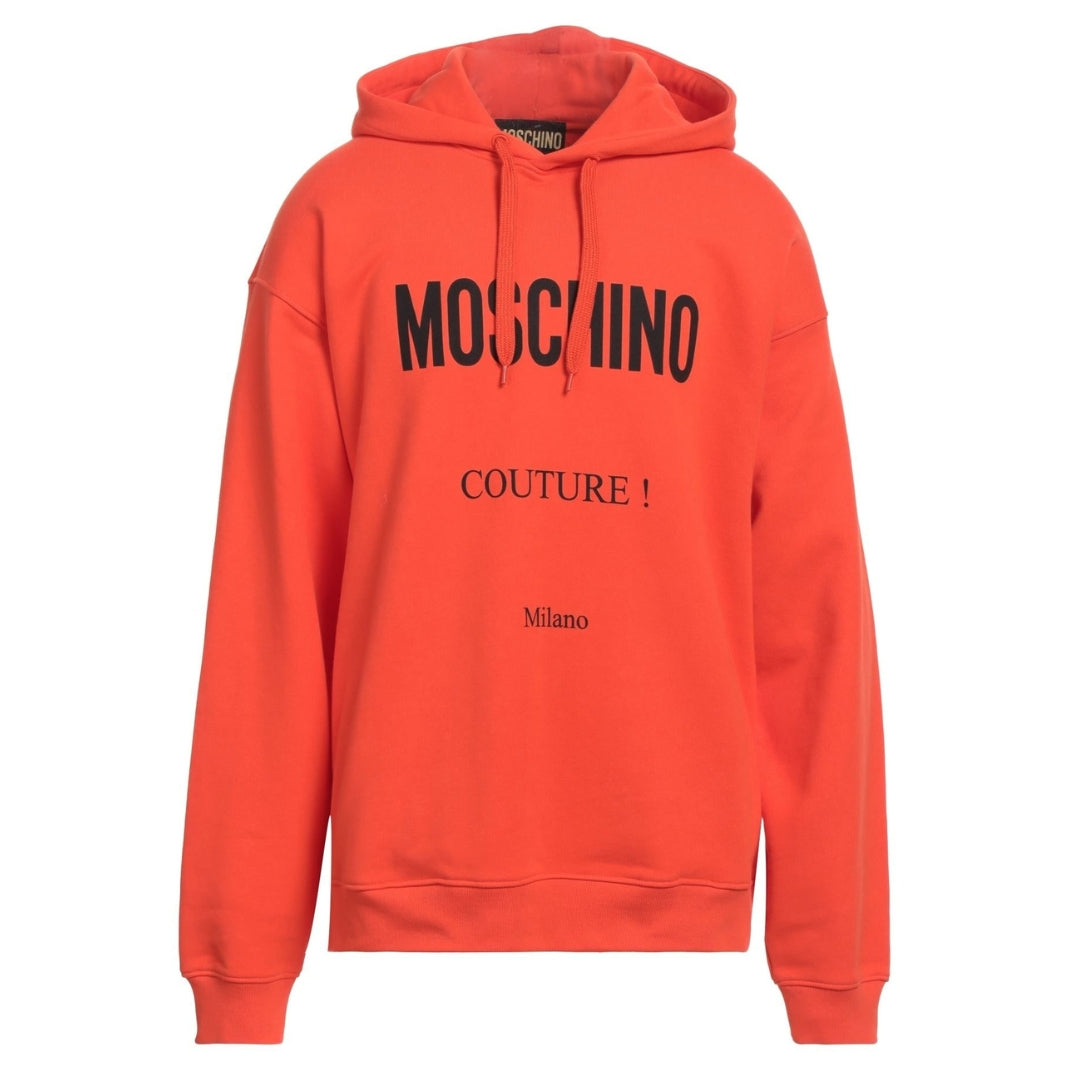 Moschino Couture Milano Orange Hoodie
