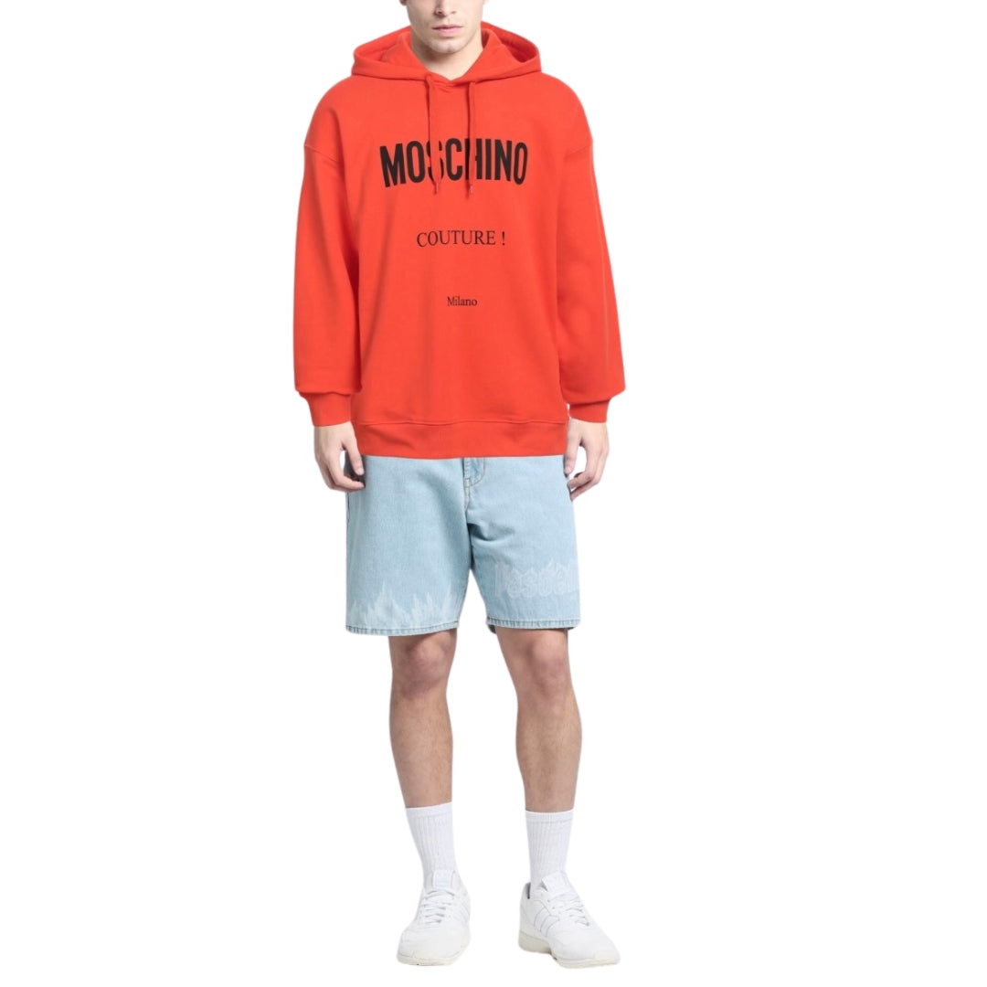 Moschino Couture Milano Orange Hoodie
