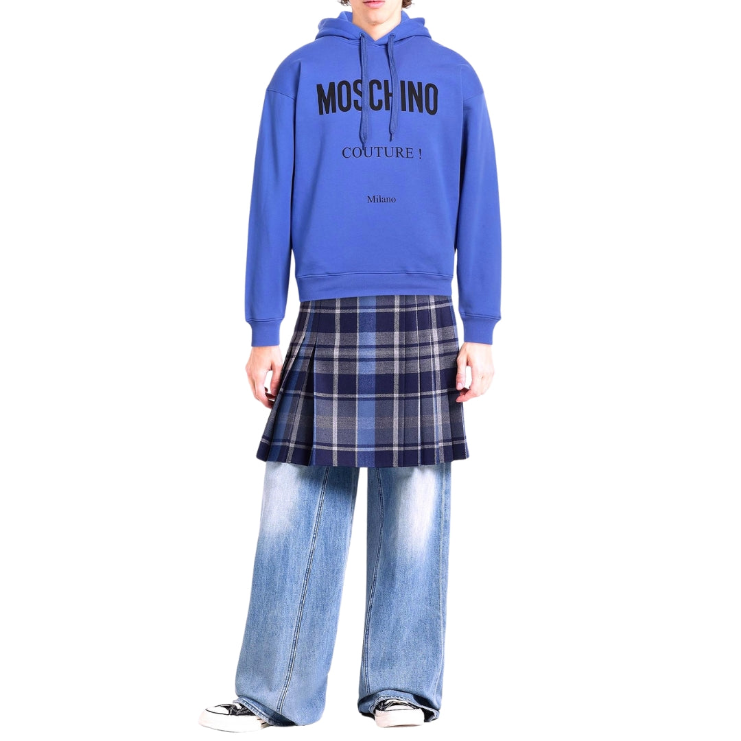 Moschino Couture Milano Blue Hoodie