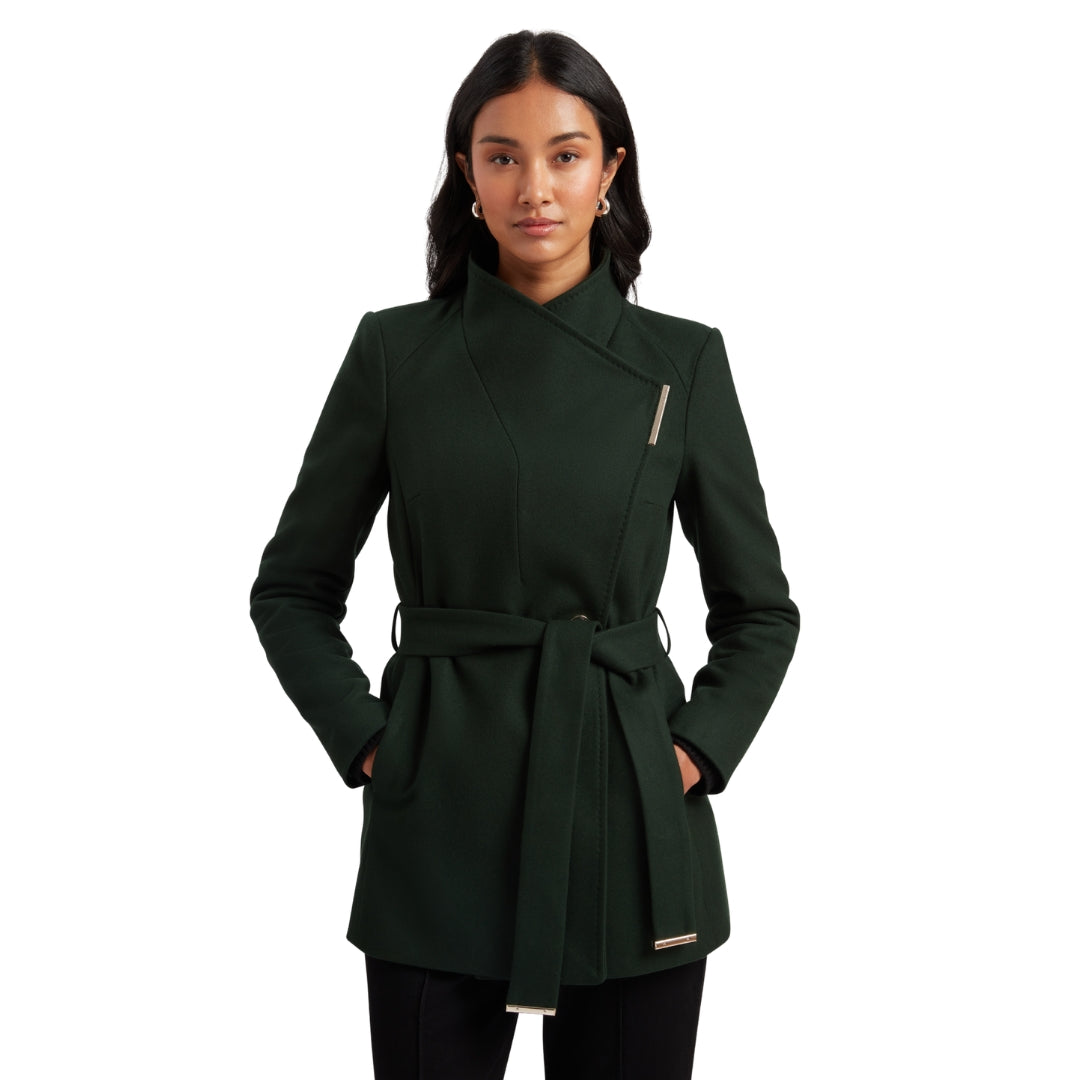 Ted Baker WMO ROSESS Short Belted Wool Wrap Coat 5