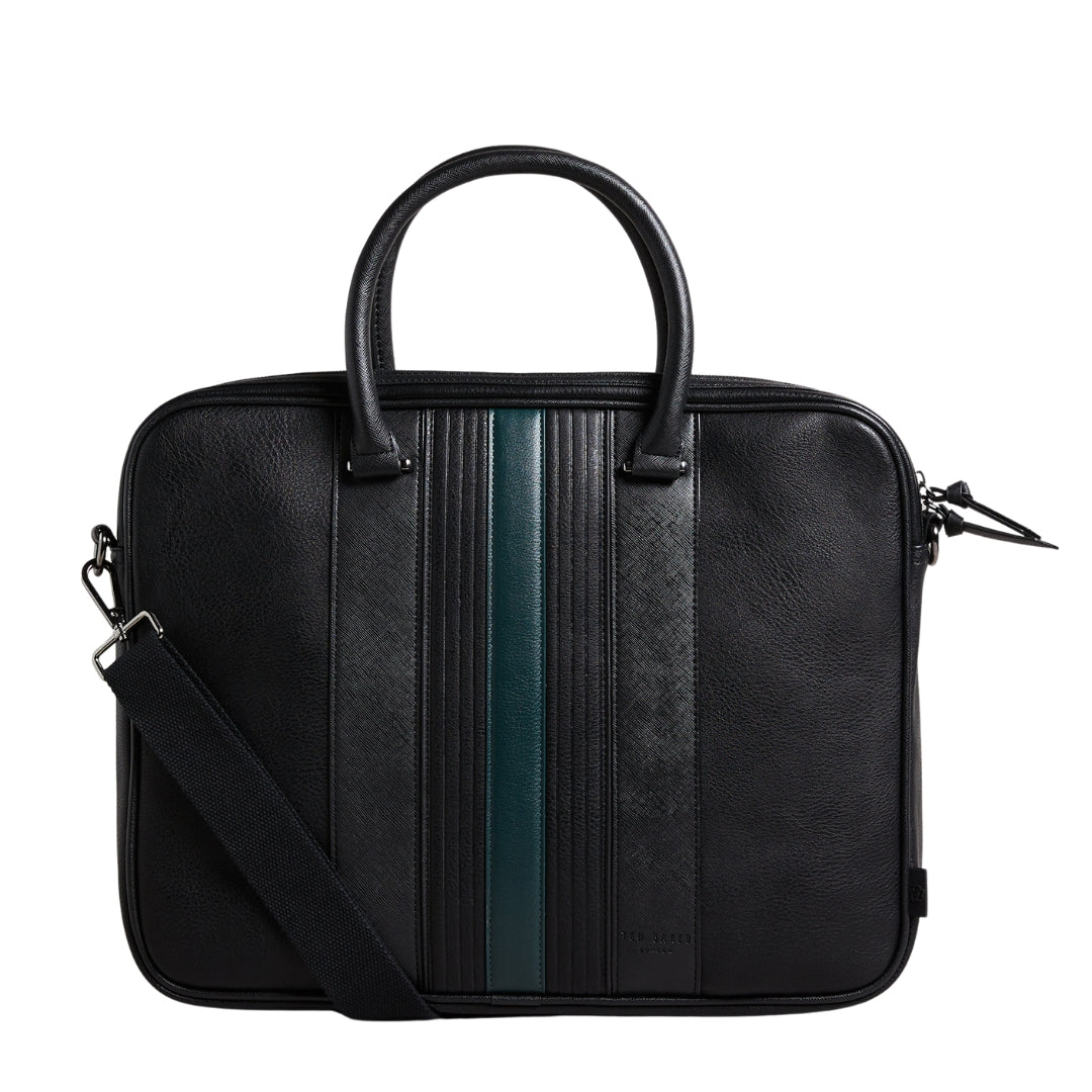 Ted Baker MXB NEVVER Striped PU Document Bag One Size