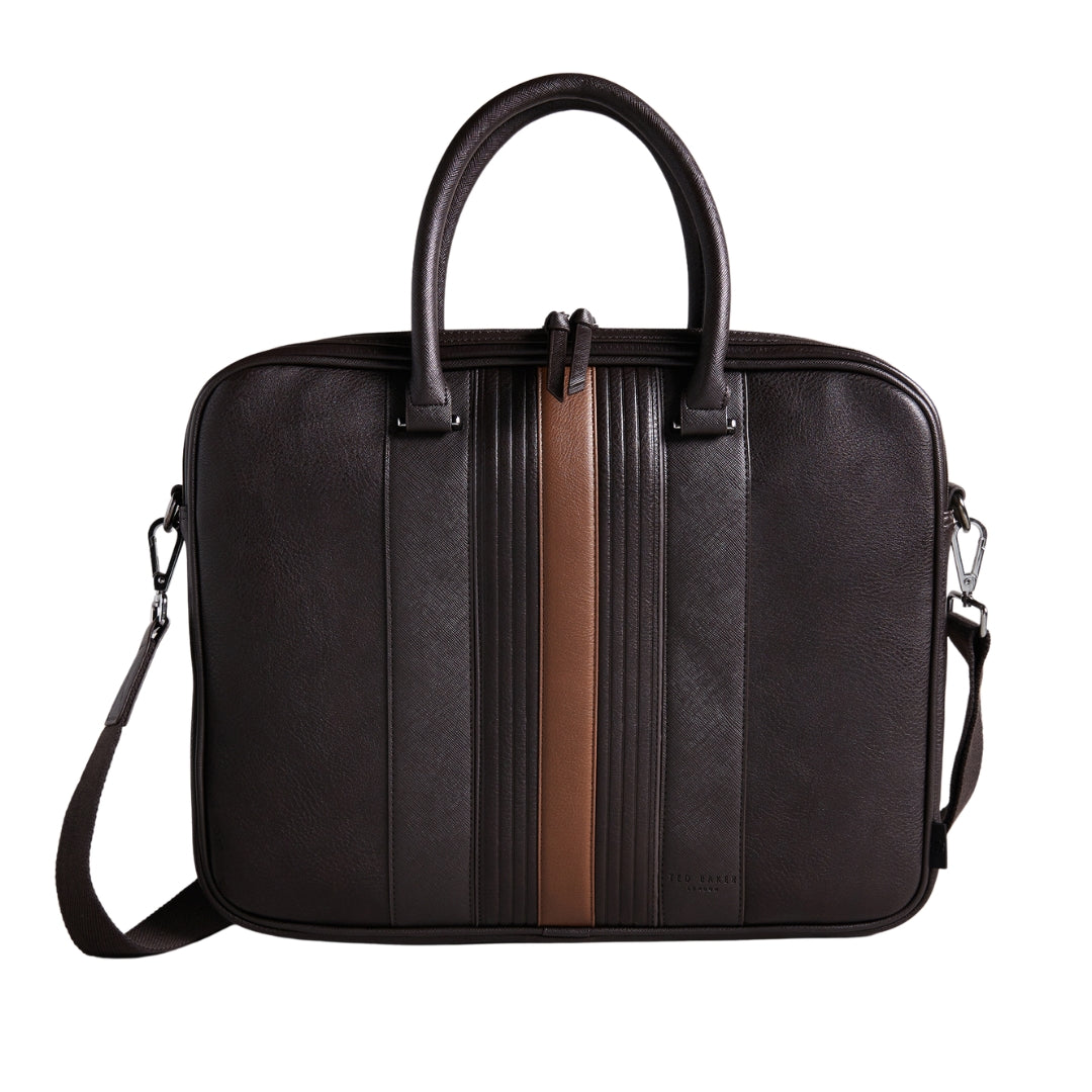 Ted Baker MXB NEVVER Striped PU Document Bag One Size