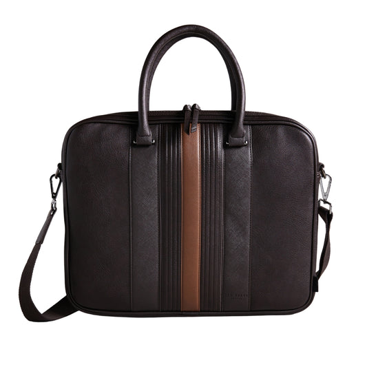 Ted Baker MXB NEVVER Striped PU Document Bag One Size